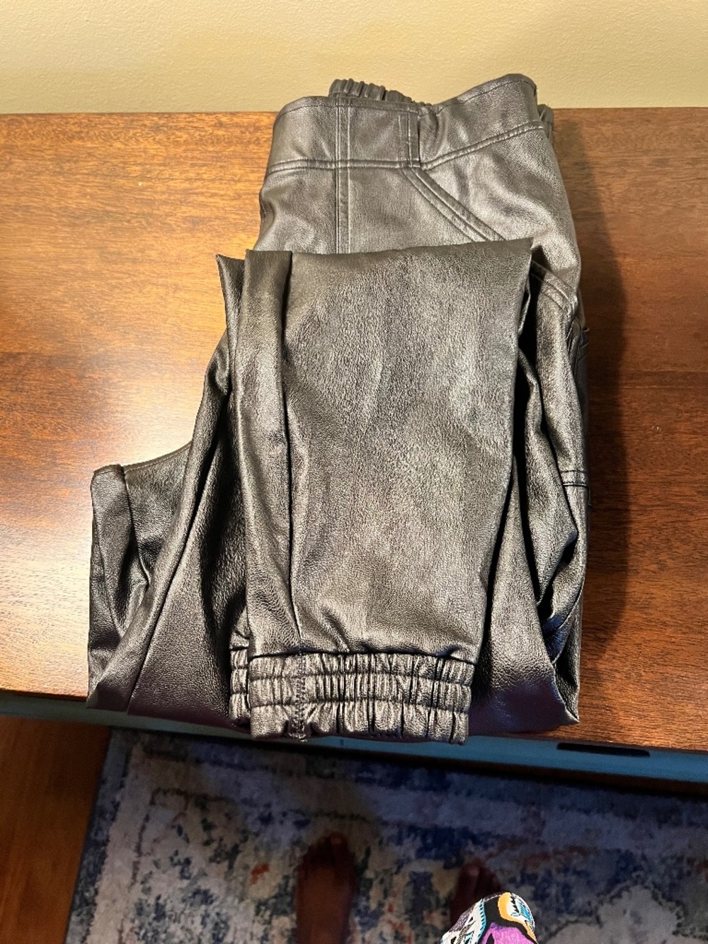 Spanx leather joggers